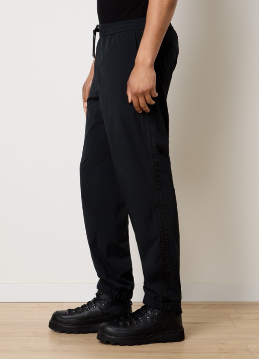 Moncler Straight fit trackpants met trekkoord en steekzakken - detail 4 zwart