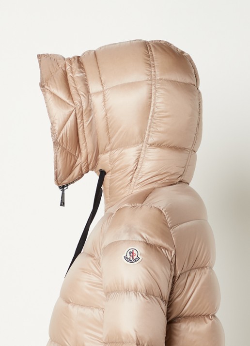 Moncler Suyen puffer jas met donsvulling - detail 2 beige
