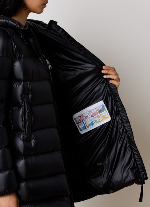Moncler Suyenne gewatteerde parka met donsvulling - detail 5 zwart