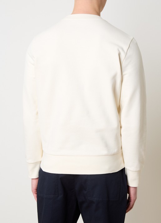 Moncler Sweater met logoborduring - achterkant 5 gebroken wit