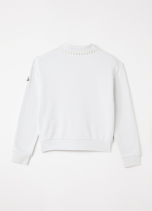 Moncler Sweater met polokraag - voorkant 2 lichtblauw