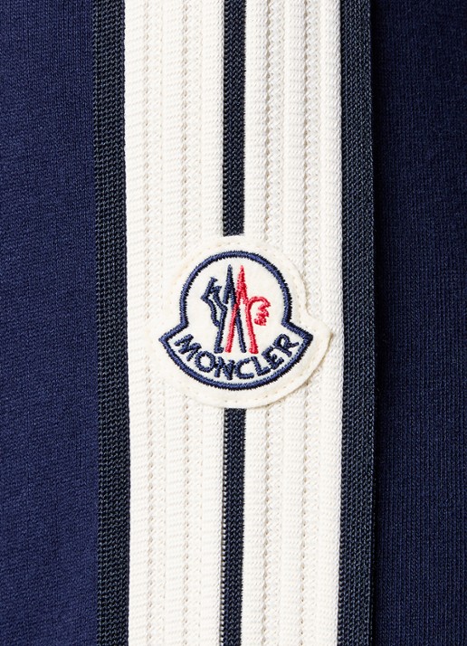 Moncler Sweatvest met logo - detail 5 donkerblauw