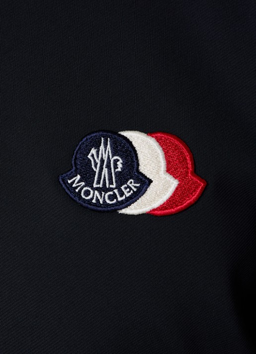 Moncler Sweatvest met logo - detail 5 donkerblauw