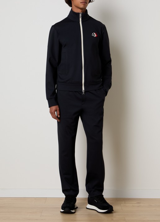 Moncler Sweatvest met logo - voorkant 3 donkerblauw