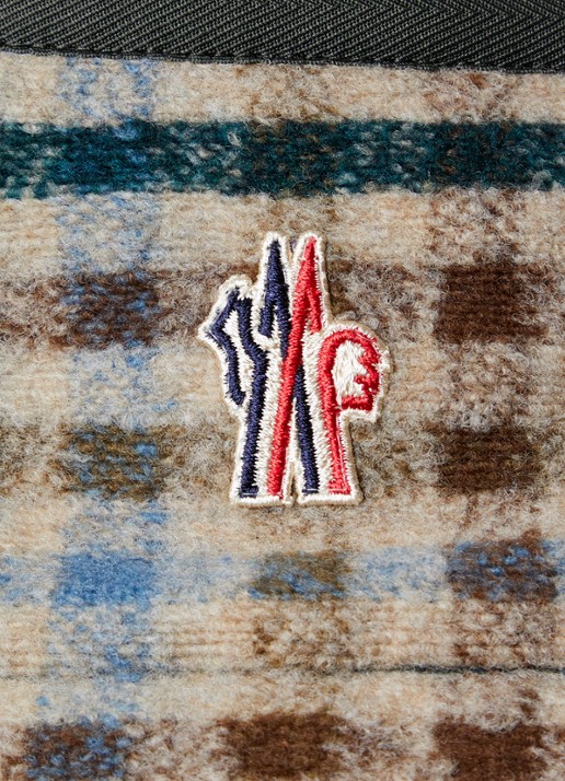 Moncler Sweatvest van teddy met steekzakken - detail 7 donkergroen