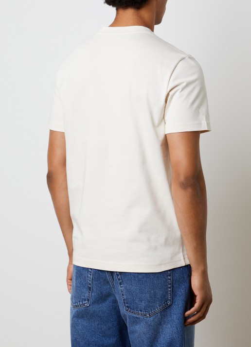 Moncler T-shirt met borstzak - achterkant gebroken wit