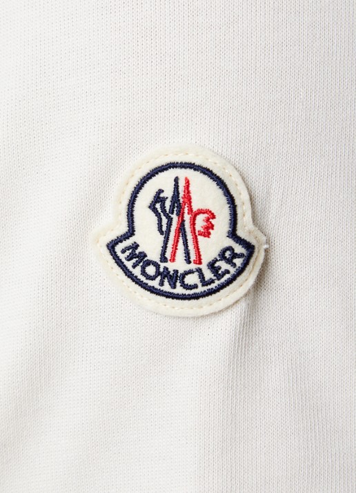 Moncler T-shirt met borstzak - detail 5 gebroken wit