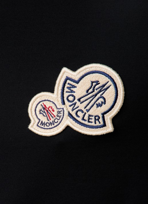 Moncler T-shirt met logo - detail 2 zwart
