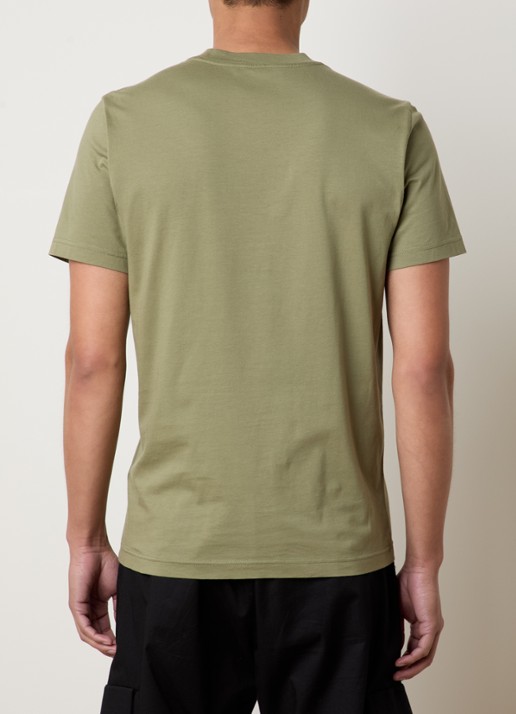 Moncler T-shirt met logo - achterkant 5 mosgroen