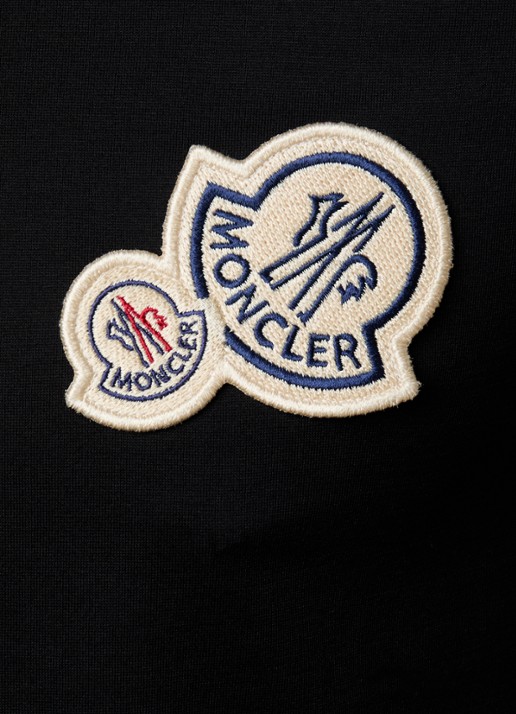 Moncler T-shirt met logo - detail 4 zwart