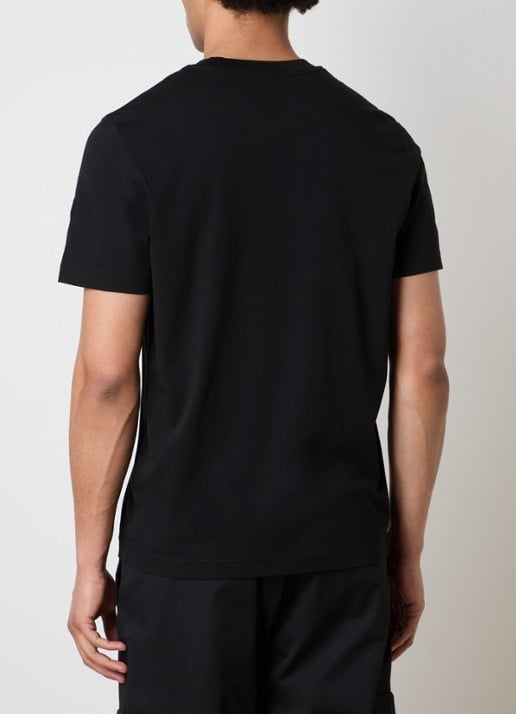 Moncler T-shirt met logo - achterkant 3 zwart