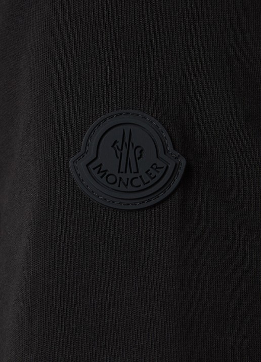 Moncler T-shirt met logo - detail 3 zwart