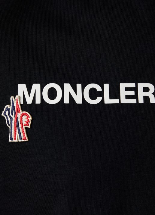 Moncler T-shirt met logo - detail 2 zwart