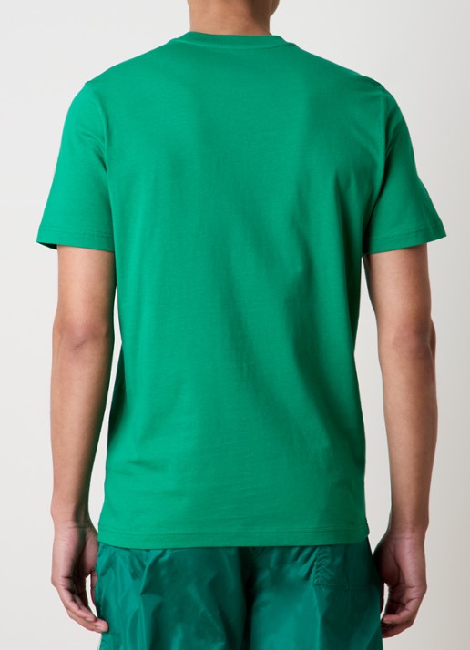 Moncler T-shirt met logoborduring - achterkant 5 donkergroen