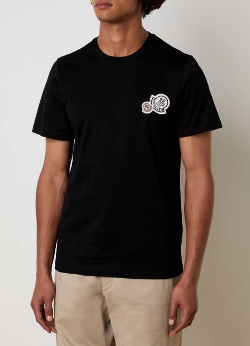 Moncler T-shirt met logoborduring
