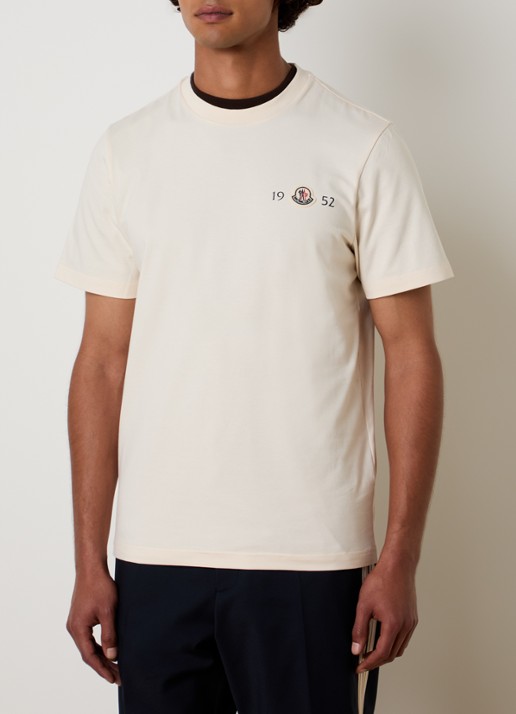 Moncler T-shirt met logoborduring