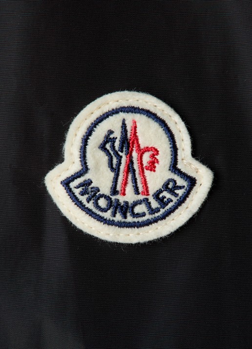 Moncler T-shirt met logoborduring - detail 5 zwart