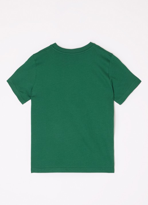 Moncler T-shirt met logoprint - voorkant 2 donkergroen