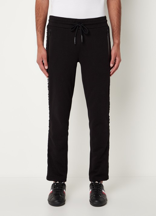 Moncler Tapered fit trackpants met logoborduring en ritszakken