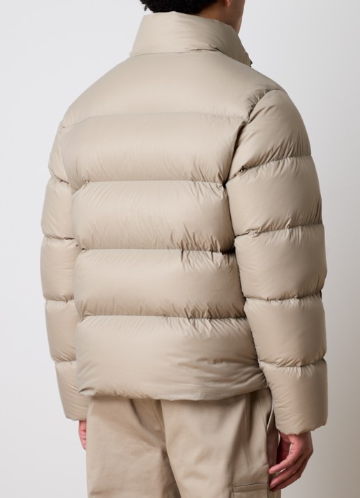 Moncler Tarn puffer jack met donsvulling en ritszakken - achterkant 6 beige
