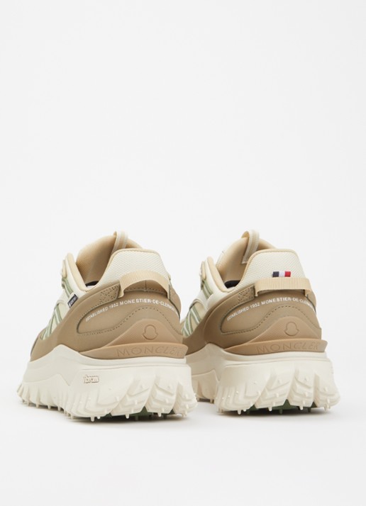 Moncler Trailgrip Gore-Tex sneaker met leren details - achterkant 7 beige