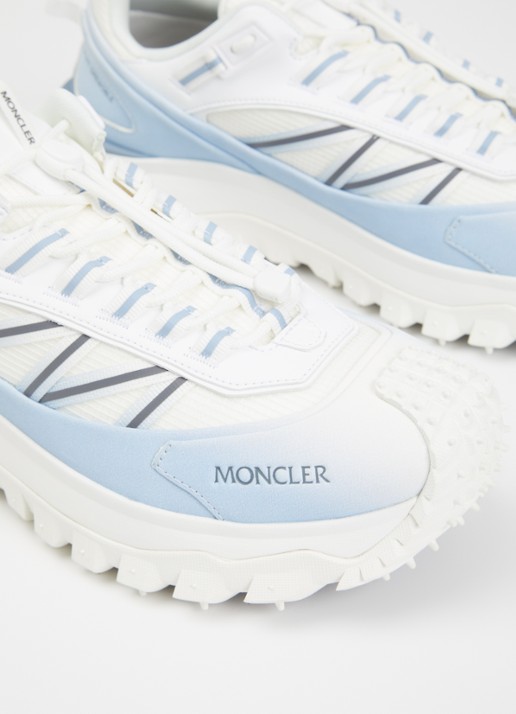 Moncler Trailgrip Gore-Tex sneaker met leren details - detail 5 lichtblauw