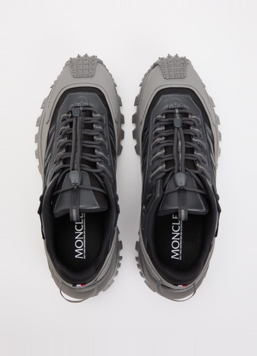 Moncler Trailgrip Gore-Tex sneaker met leren details - detail 3 donkergrijs