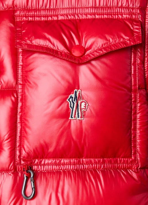 Moncler Uychi gewatteerd bomberjack met donsvulling - detail 6 rood