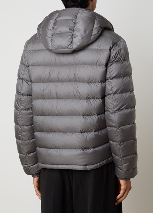 Moncler Verith pufferjack met donsvulling en afneembare capuchon - achterkant 6 grijs