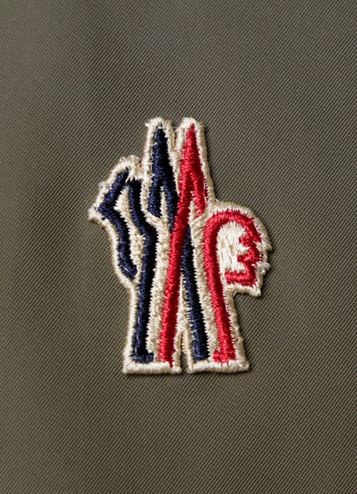 Moncler Waterton gewatteerd jack met donsvulling en klepzakken - detail 4 legergroen