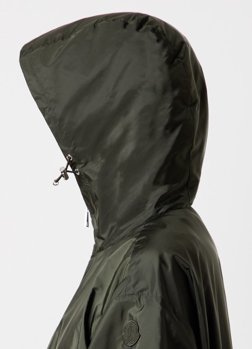 Moncler Wete windjack met capuchon en ritszakken - detail 5 bronsgroen