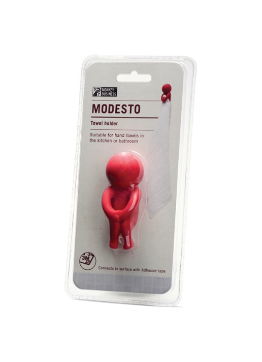Monkey Business Modesto handdoekhaak - detail 2 rood