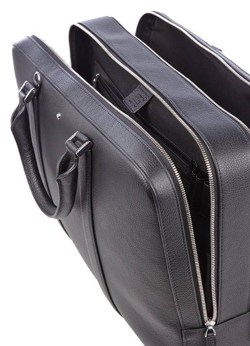 Montblanc Meisterstück Soft Grain businesstas van leer - detail 4 zwart