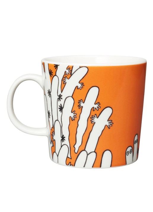 Moomin Arabia Hattifatteners Moomin kopje 30 cl - detail oranje