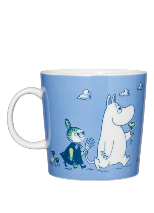 Moomin Arabia Moomin ABC D beker 40 cl - voorkant 2 blauw