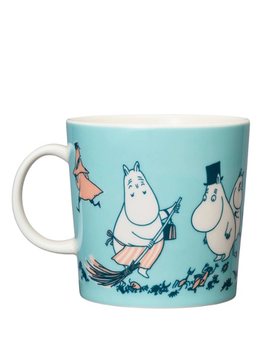 Moomin Arabia Moomin ABC H mok 40 cl - voorkant 2 turquoise