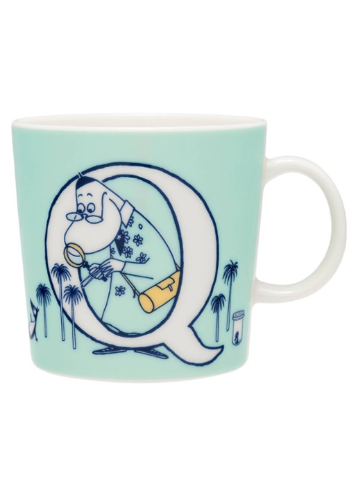 Moomin Arabia Moomin ABC Q mok 40 cl - voorkant blauw