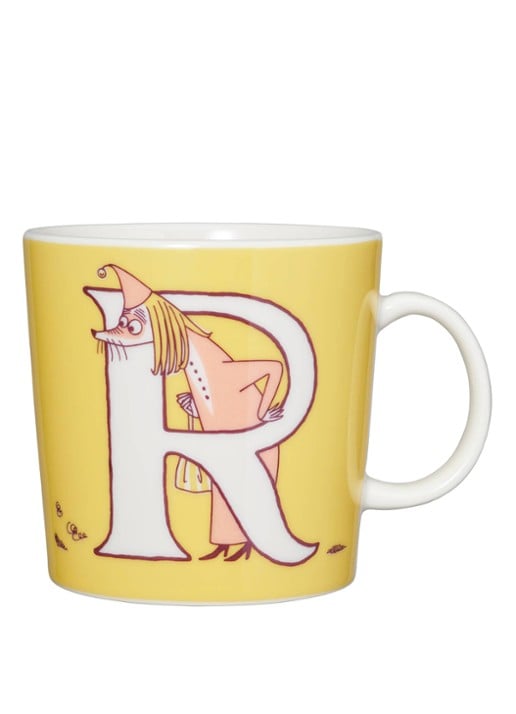 Moomin Arabia Moomin ABC R mok 40 cl - voorkant geel