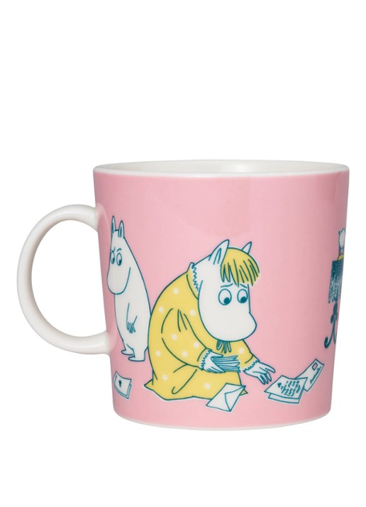 Moomin Arabia Moomin ABC Y mok 40 cl - voorkant 2 roze
