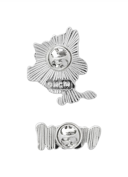 Moomin Arabia Moomin Boss Lady broche set van 2 - achterkant groen