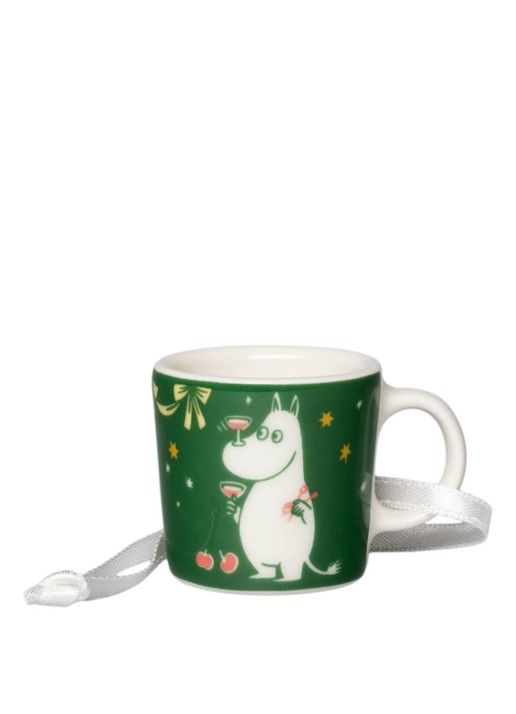 Moomin Arabia Moomin Gift of Love hanger 3,1 cm - voorkant donkergroen