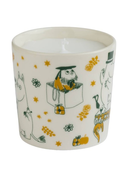 Moomin Arabia Moomin Gift of Love kaars 580 gram - voorkant gebroken wit