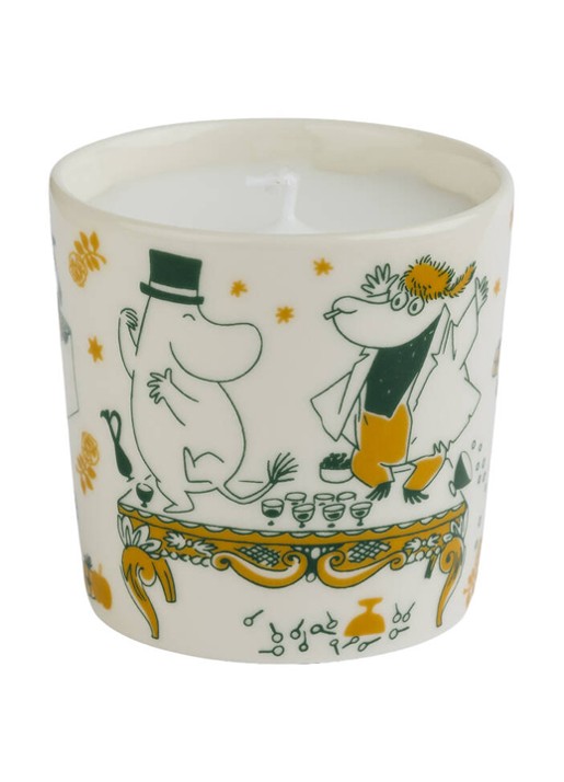 Moomin Arabia Moomin Gift of Love kaars 580 gram - voorkant 2 gebroken wit