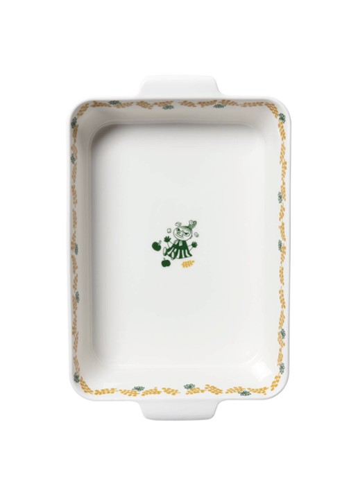 Moomin Arabia Moomin Gift of Love ovenschaal 23,3 cm - achterkant 3 gebroken wit