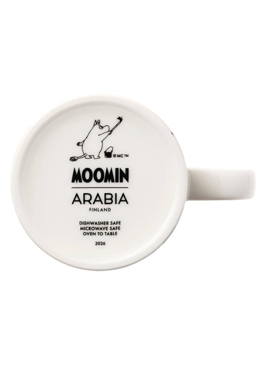 Moomin Arabia Moomin Holiday Rush mok 30 cl - achterkant oranje
