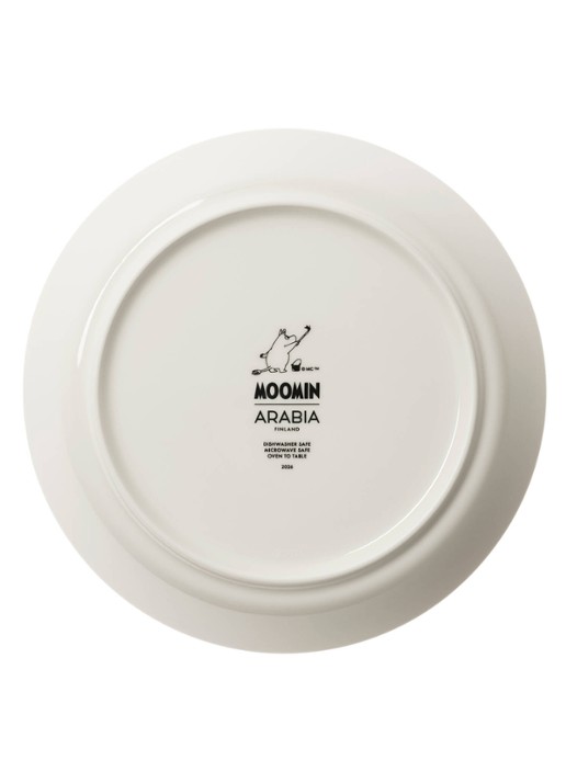 Moomin Arabia Moomin Holiday Rush ontbijtbord 19 cm - voorkant 2 oranje