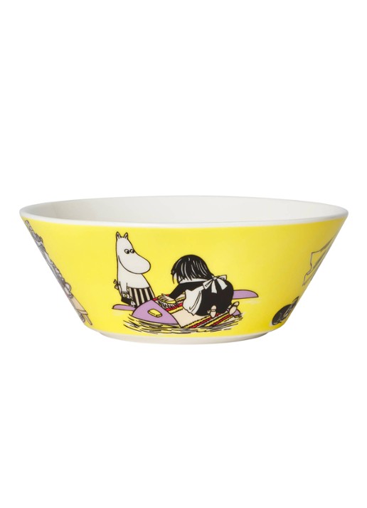 Moomin Arabia Moomin kom 15 cm - voorkant geel