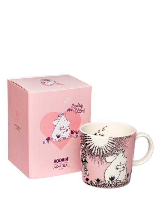 Moomin Arabia Moomin Love mok 30 cl - voorkant 2 roze