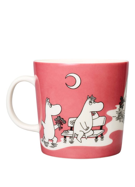 Moomin Arabia Moomin mok 40 cl - voorkant 3 roze