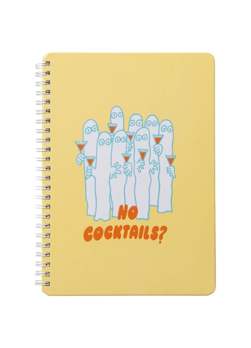 Moomin Arabia Moomin Party Queue gelinieerd notitieboek - voorkant 2 geel